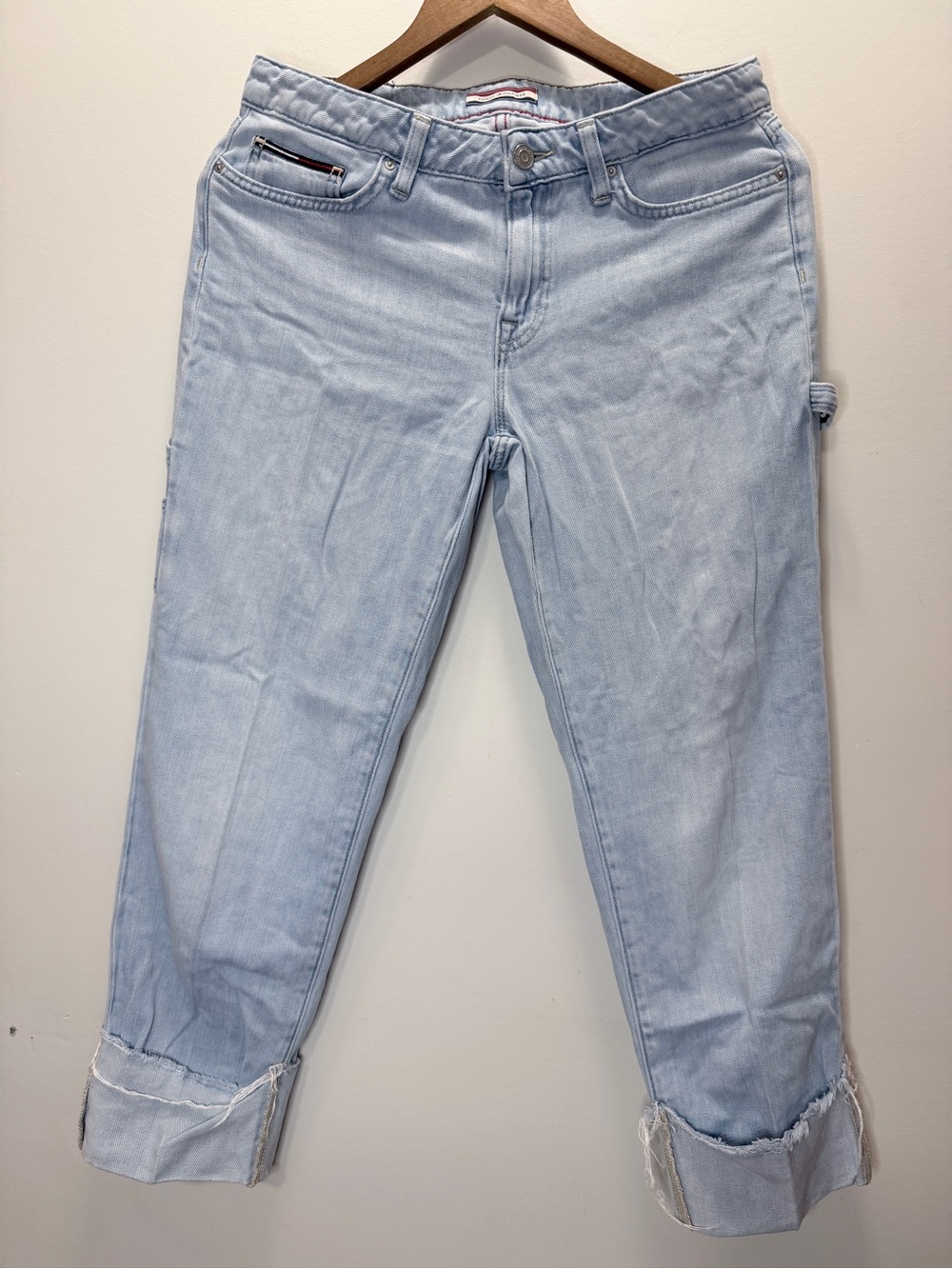 Tommy Hilfiger Light Blue Women's Carpenter Jeans Size 4, L34, Midrise